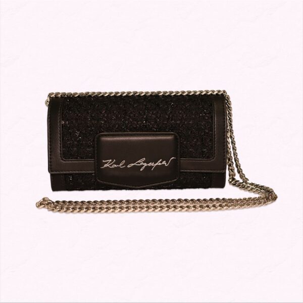 K/ARROW BOUCLE WALLET ON CHAIN BLACK/MULTI