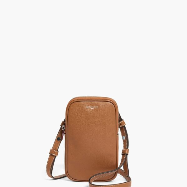 ETUI TELEPHONE ZIPPE TAN